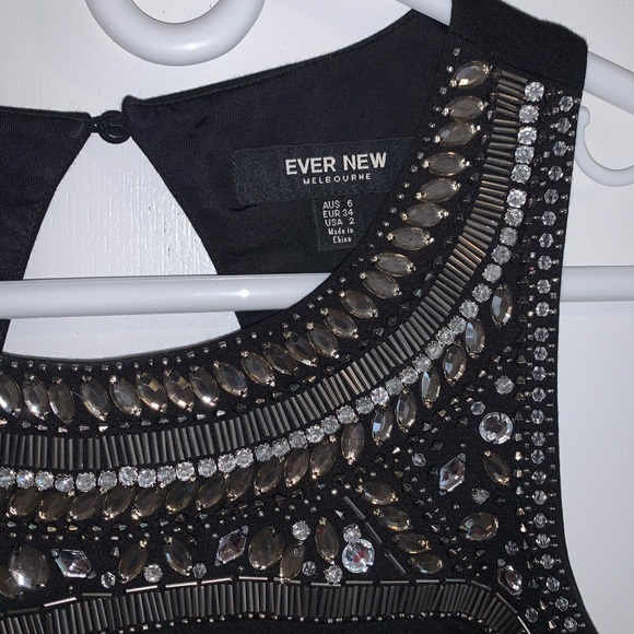 Ever New Black Beaded Dress - Picture 2 of 2